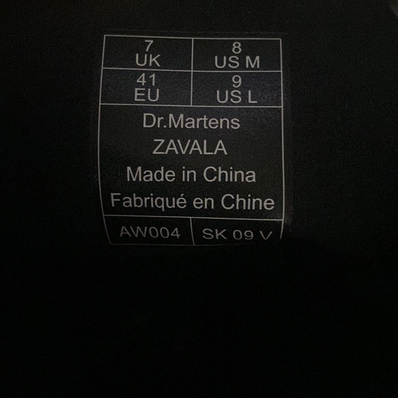 Dr. martens combat boot laceup Zavala PERFECT CONDITION BRAND NEW Womens 9 men 8 - Picture 8 of 8